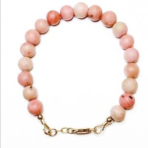 Pink gemstone bracelet for babies and adults